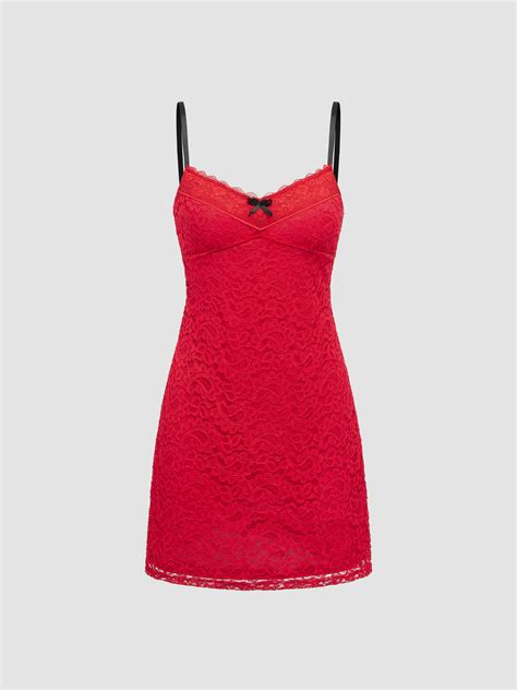 Sun Dresses Lace Square Neck Bowknot Mini Dress For Date