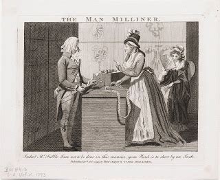 A Man Milliner Diary Of A Mantua Maker History Cartoon The