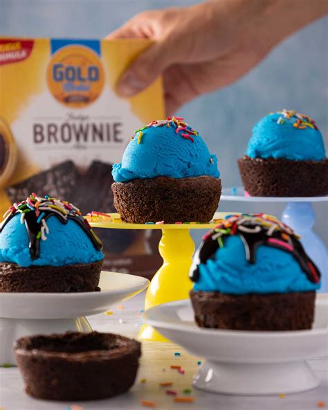 Brownie Ice Cream Cups Harina Gold Medal