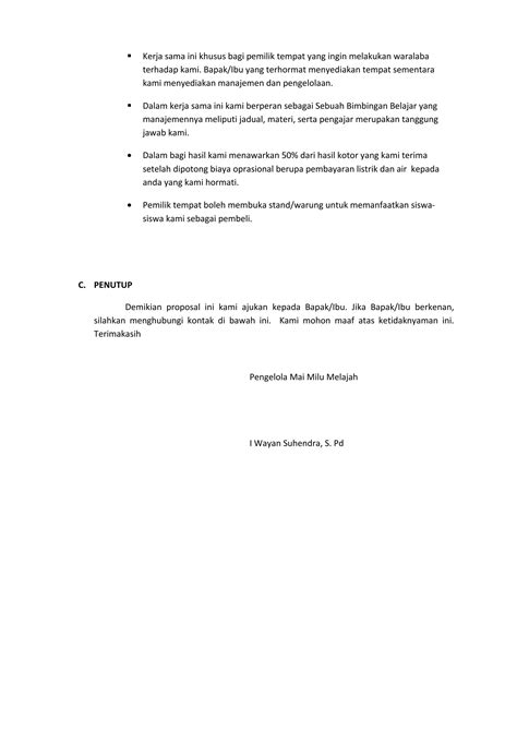 Proposal Kemitraan Pdf