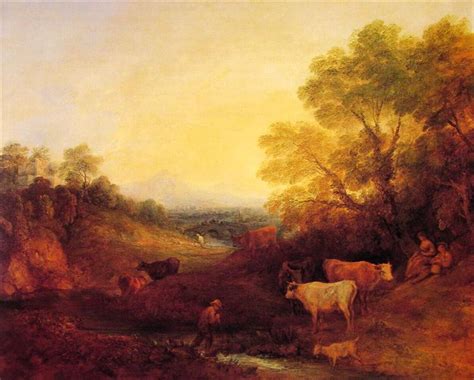 Landscape with Cattle, c.1773 - Thomas Gainsborough - WikiArt.org