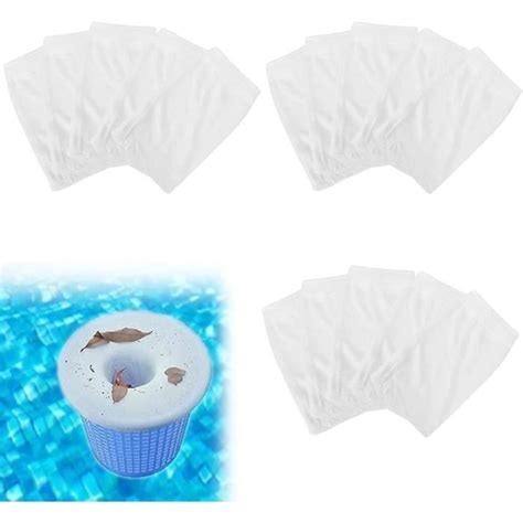 20 Pièces Chaussettes de Skimmer de Piscine Filtre Skimmer