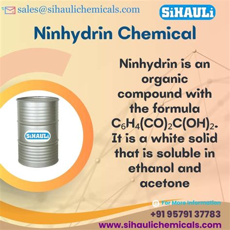 Ninhydrin - Sihauli Chemicals Private Limited