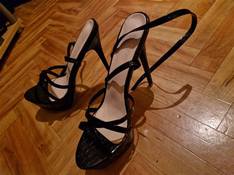 High Heels Plateau Gr Schwarz Mit Riemchen Ebay