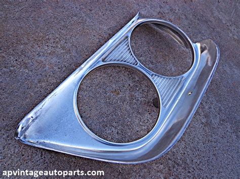 1959 Ford Fairlane Galaxie Rh Headlight Bezel Ap Vintage And Classic