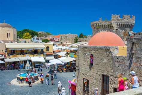 Lieux Visiter Rhodes Que Faire Que Voir Carte Touristique