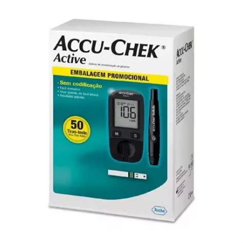 Gluc Metro Accu Chek Active Negro Tiras Reactivas En Venta En