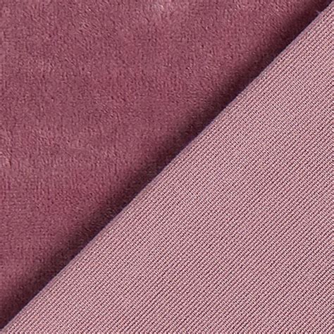 Velours Stretch Tissu Nicki Vieux Rose Velours Tissus Net