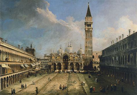 Piazza San Marco Canaletto Venice Painting Architecture Painting