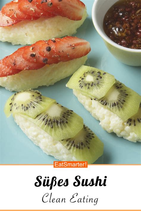 Süßes Sushi mit Obst Rezept EAT SMARTER