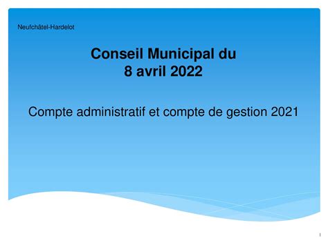 Calaméo Compte Administratif Et Compte De Gestion 2021 Présentation