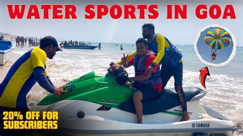 Water Sports In Goa Parasailing In Goa Calangute Beach Water