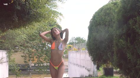 Skinny Karin Showcasing Bikini