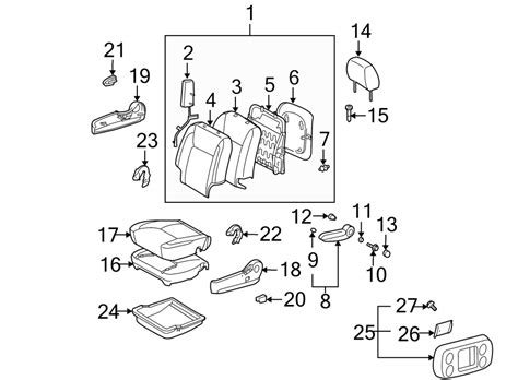 Toyota Sienna Back Assembly Driver Se Back Seat Seat Back Assembly W O Fold Flat