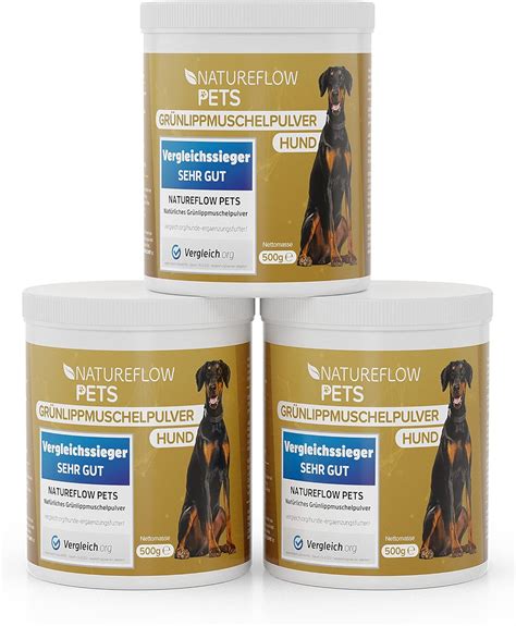 NATUREFLOW TESTSIEGER Grünlippmuschel Hund 1500g natürliches