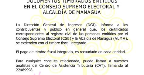 Consultas de Interés DGI Timbres Fiscales Integrados en CSE y ALMA