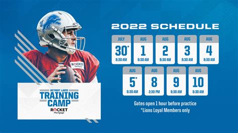 Detroit Lions 2022 Training Camp presented by Rocket Mortgage