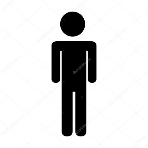 Man Male Pictogram Icon Vector Stock Vector Image By Yupiramos