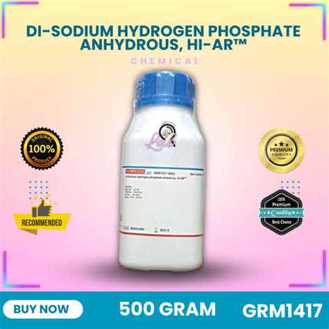 Jual Disodium Hydrogen Phosphate Anhydrous Hi AR Na2HPO4 500 Gram