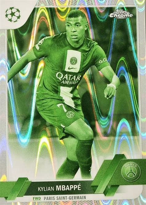 Kylian Mbappe Topps Chrome Uefa Club Competitions Night