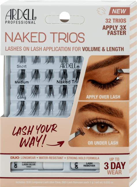 ARDELL Künstliche Wimpern Naked Trios Set 32 St dm at