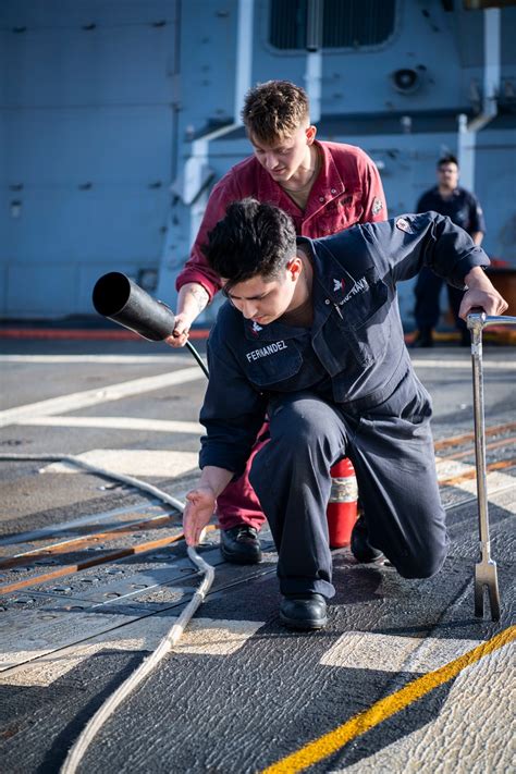 Dvids Images Uss Dewey Aircraft Firefighting Training Image Of