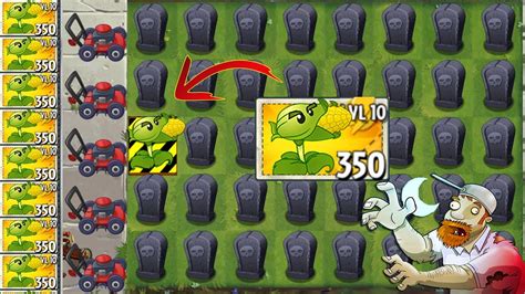 Pvz 2 Cob Cannon Plants Attack All Gargantuar Zombies Fight Pvz 2