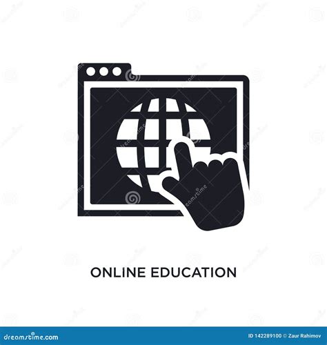 Online Education Isolated Icon Simple Element Illustration From E