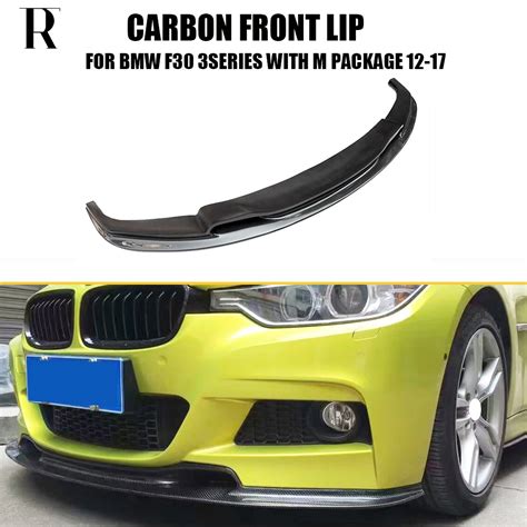 F30 Vrs Style Carbon Fiber Front Bumper Lip Chin Spoiler For Bmw F30