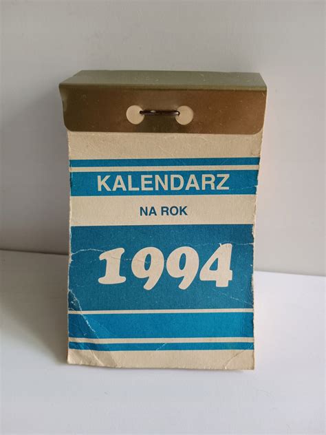 STARY KALENDARZ LISTKOWY ZDZIERAK 1994 ROK PRL 14451943143 Allegro Pl