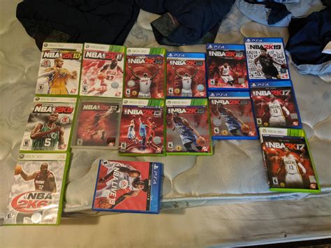 Heres My Physical Copies Collection I Also Have 2k 2k1 2k2 2k3 And Espn Basketball Emulated