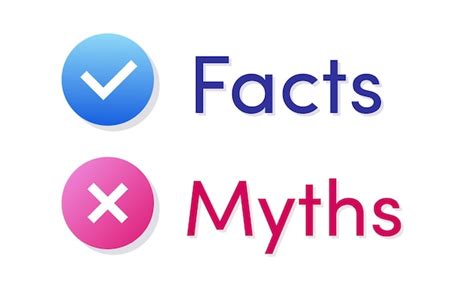 Premium Vector Facts Vs Myths Vector Icon Template