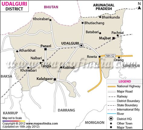 Udalguri District Map