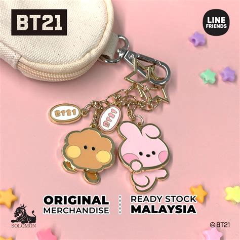 OFFICIAL BT21 Minini Metal YuraYura Keychain BTS BT21 TinyTAN BangTan