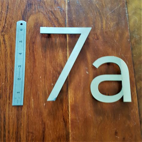 Large Solid 3mm Stainless Self Adhesive Housedoor Numbers In Etsy Uk