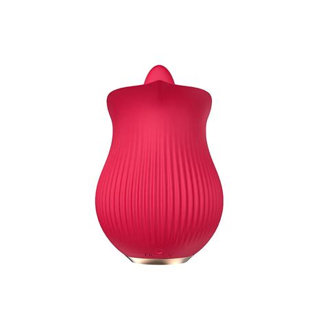 Vibrador Estimulador de Clitóris formato de Rosa Modos de estimulação de Língua Sex Shop