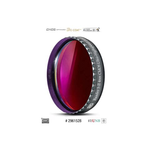 Filtro Sii De F Nm Ultra Highspeed Cmos Optimized Baader