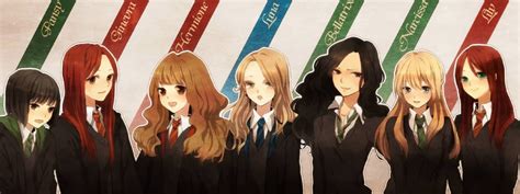 Hermione Granger Luna Lovegood Lily Evans Ginny Weasley Bellatrix Lestrange And 2 More