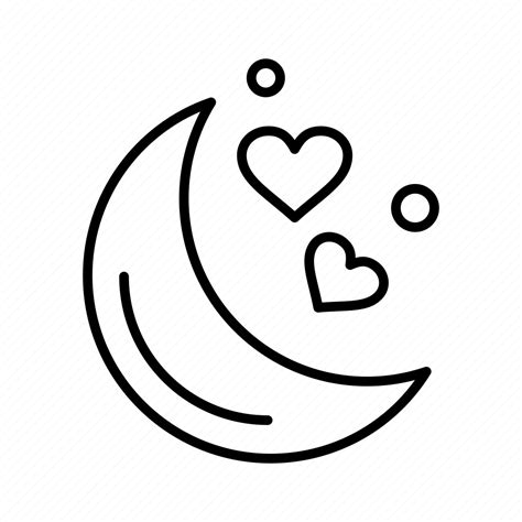 Love Moon Night Romantic Icon Download On Iconfinder