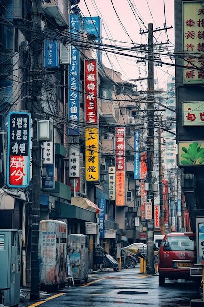 Una Calle Con Un Letrero Que Dice Chino Foto Premium