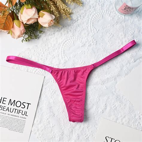 4 Packs Lot Sexy Womens Bikini Panties Thong G String Briefs Underwear