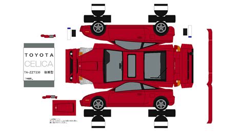 SP Papel Modelismo PaperCraft Toyota Celica