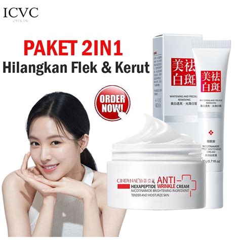 Jual TERAMPUH Cindynal Paket Wajah Glowing Cream Siang Malam Atasi