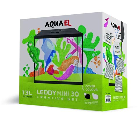 Aquael Zestaw Akwariowy Leddy Mini Creative Bia Y Netfutter Pl