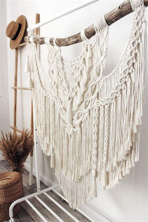 Large Macrame Backdrop Extra Large Macrame Wall Hanging With Etsy Macrame Tapestry Macrame