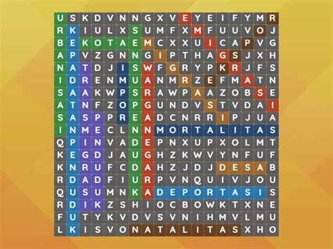 Dinamika Penduduk Wordsearch