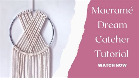 Super Easy Macrame Dream Catcher Tutorial YouTube