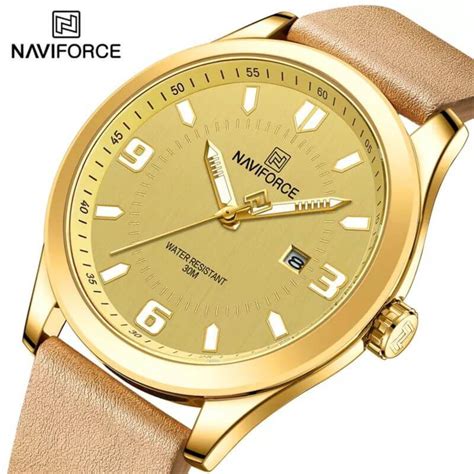 Buy Naviforce Nf Golden Watch Online At Best Price In Nepal