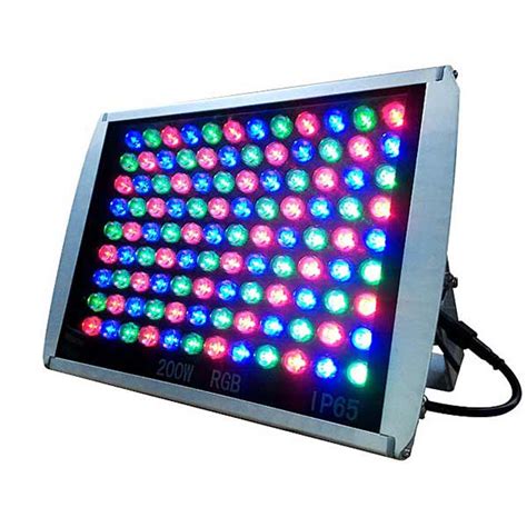 Multi Coloured 200W RGB LED Flood Light With Dmx Controller