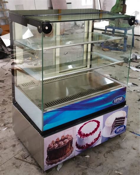 Rectangular Air Cooled Feet Cooling Counter Single Glass For